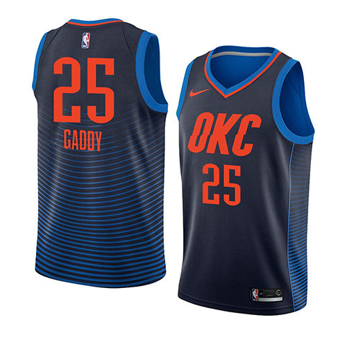 Camiseta baloncesto Abdul Gaddy 25 Statement 2018 Azul Oklahoma City Thunder Hombre