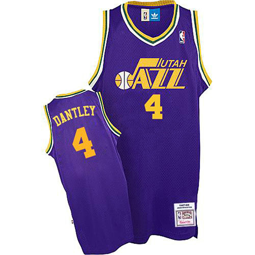 Camiseta baloncesto Adrian Dantley 4 Retro P鐓pura Utah Jazz Hombre