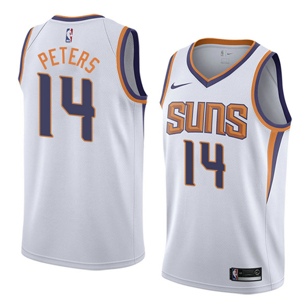 Camiseta baloncesto Alec Peters 14 Association 2019 Blanco Phoenix Suns Hombre