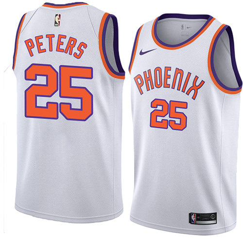 Camiseta baloncesto Alec Peters 25 Hardwood Classic 2018 Blanco Phoenix Suns Hombre