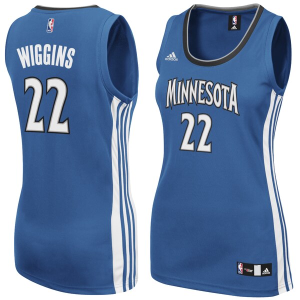 Camiseta baloncesto Andrew Wiggin 22 Réplica Azul Minnesota Timberwolves Mujer