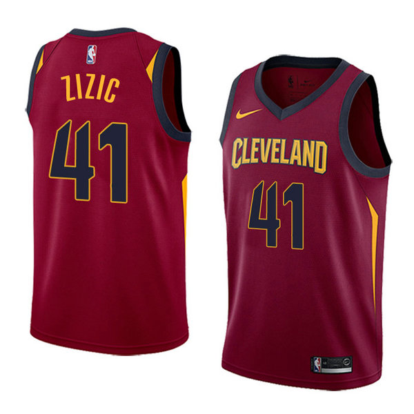 Camiseta baloncesto Ante Zizic 41 Icon 2018 Rojo Cleveland Cavaliers Hombre