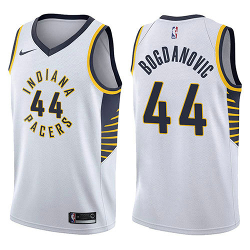 Camiseta baloncesto Bojan Bogdanovic 44 Association 2017-18 Blanco Indiana Pacers Hombre