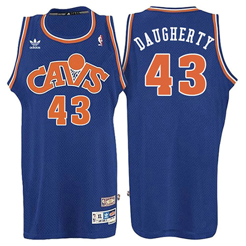 Camiseta baloncesto Brad Daugherty 43 Retro 2008 Azul Cleveland Cavaliers Hombre