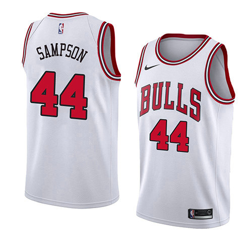 Camiseta baloncesto Brandon Sampson 44 Association 2018 Blanco Chicago Bulls Hombre