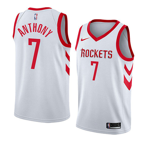 Camiseta baloncesto Carmelo Anthony 7 Association 2018 Blanco Houston Rockets Hombre