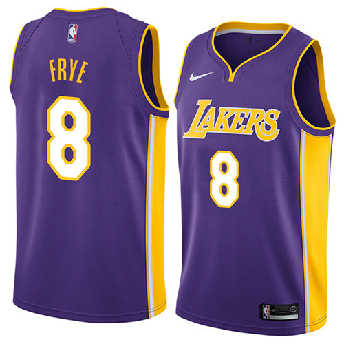 Camiseta baloncesto Channing Frye 8 Statement 2018 P鐓pura Los Angeles Lakers Hombre