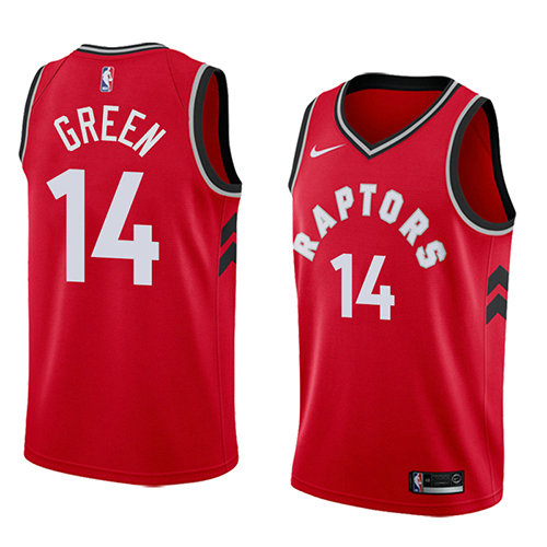 Camiseta baloncesto Danny Green 14 Icon 2018 Rojo Toronto Raptors Hombre