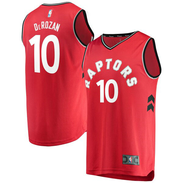 Camiseta baloncesto DeMar DeRozan 10 Icon Edition Rojo Toronto Raptors Hombre