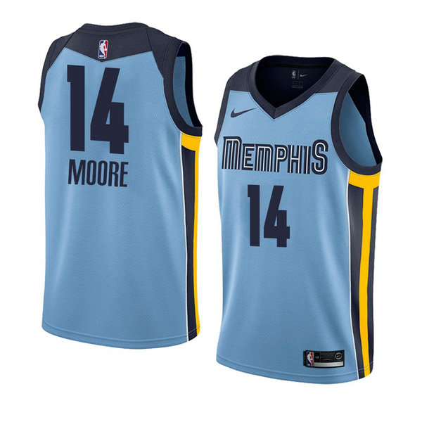 Camiseta baloncesto Doral Moore 14 Statement 2018 Azul Memphis Grizzlies Hombre