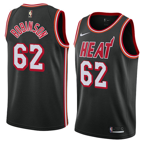 Camiseta baloncesto Duncan Robinson 62 Classic 2018 Negro Miami Heat Hombre