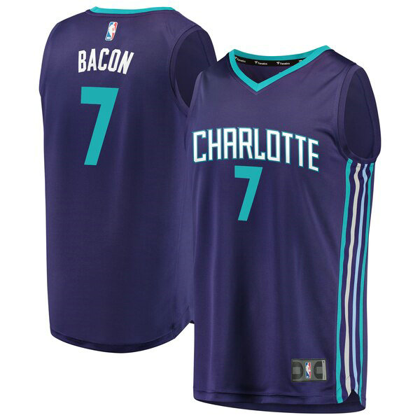 Camiseta baloncesto Dwayne Bacon 7 2019 Púrpura Charlotte Hornets Hombre