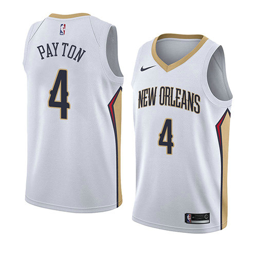 Camiseta baloncesto Elfrid Payton 4 Association 2018 Blanco New Orleans Pelicans Hombre