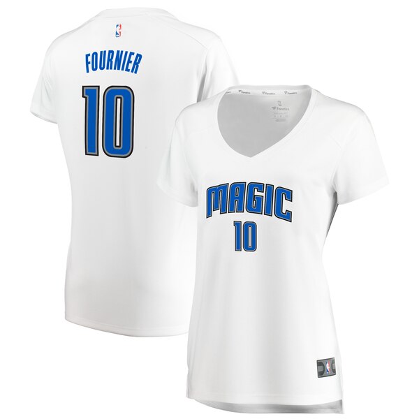 Camiseta baloncesto Evan Fournier 10 association edition Blanco Orlando Magic Mujer