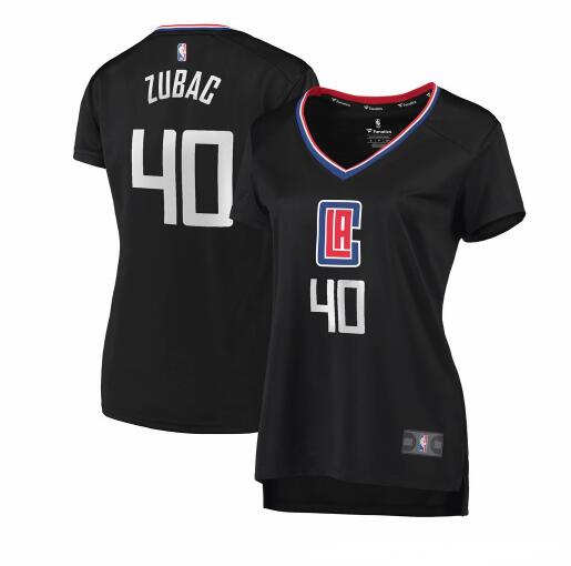 Camiseta baloncesto Ivica Zubac 40 statement edition Negro Los Angeles Clippers Mujer