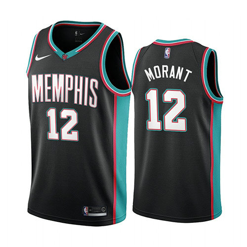 Camiseta baloncesto Ja Morant 12 20th Classic Negro Memphis Grizzlies Hombre