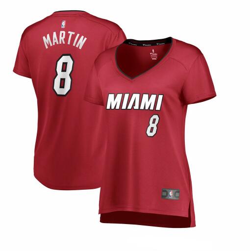 Camiseta baloncesto Jeremiah Martin 8 statement edition Rojo Miami Heat Mujer