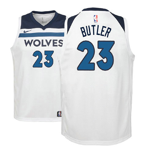 Camiseta baloncesto Jimmy Butler 23 2017-18 Blanco Minnesota Timberwolves Nino