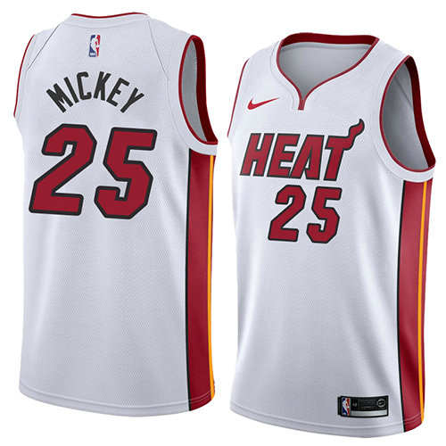 Camiseta baloncesto Jordan Mickey 25 Association 2018 Blanco Miami Heat Hombre