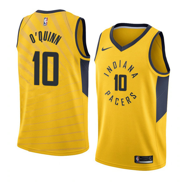 Camiseta baloncesto Kyle O'quinn 10 Statement 2018 Amarillo Indiana Pacers Hombre