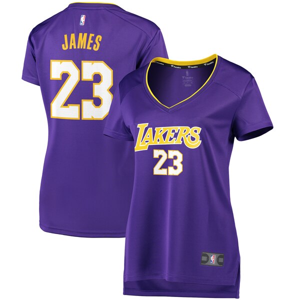 Camiseta baloncesto LeBron James 23 2017-2018 statement edition Púrpura Los Angeles Lakers Mujer