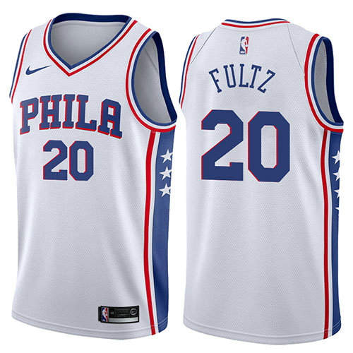 Camiseta baloncesto Markelle Fultz 20 2017-18 Blanco Philadelphia 76ers Hombre