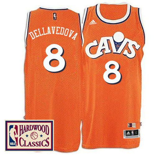 Camiseta baloncesto Matthew Dellavedova 8 Retro Naranja Cleveland Cavaliers Hombre