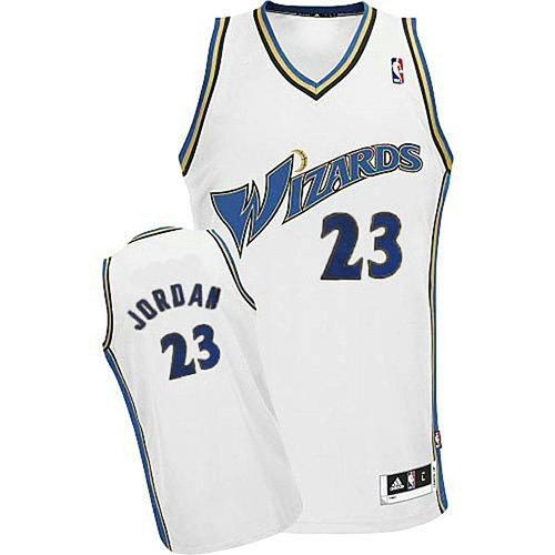 Camiseta baloncesto Michael Jordan 23 Retro Blanco Washington Wizards Hombre