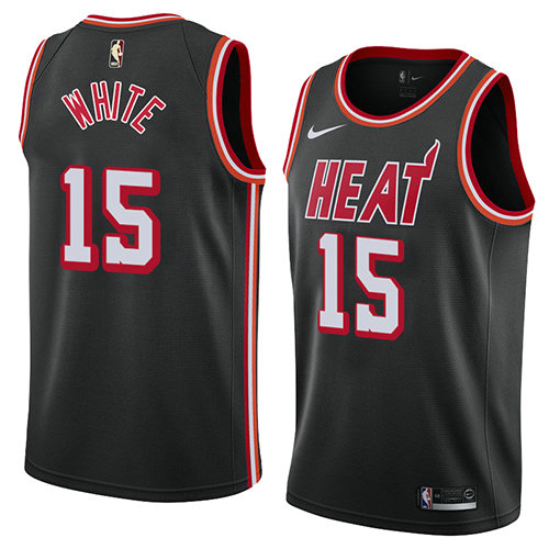 Camiseta baloncesto Okaro White 15 Classic 2018 Negro Miami Heat Hombre