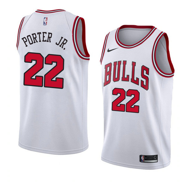 Camiseta baloncesto Otto Porter JR. 22 Association 2018 Blanco Chicago Bulls Hombre