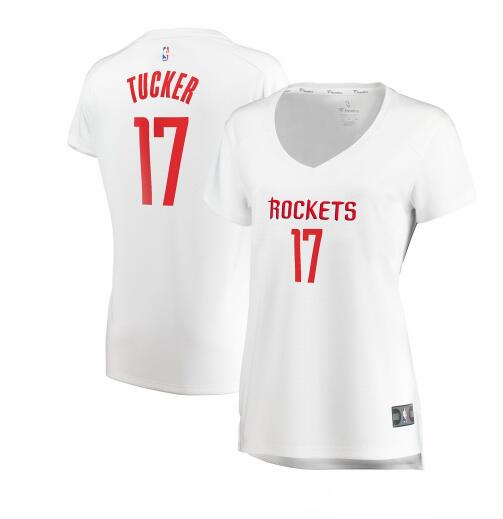 Camiseta baloncesto PJ Tucker 17 association edition Blanco Houston Rockets Mujer