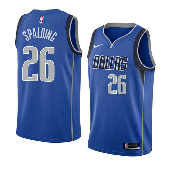 Camiseta baloncesto Ray Spalding 26 Icon 2018 Azul Dallas Mavericks Hombre