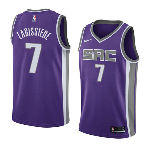 Camiseta baloncesto Skal Labissiere 7 Icon 2018 P鐓pura Sacramento Kings Hombre