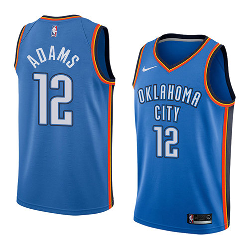 Camiseta baloncesto Steven Adams 12 Icon 2017-18 Azul Oklahoma City Thunder Hombre