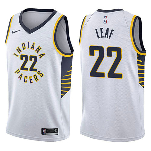 Camiseta baloncesto T.j. Leaf 22 Association 2017-18 Blanco Indiana Pacers Hombre