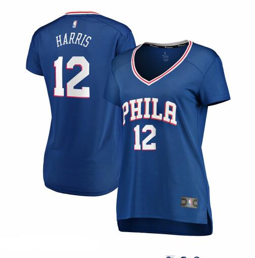 Camiseta baloncesto Tobias Harris 12 icon edition Azul Philadelphia 76ers Mujer