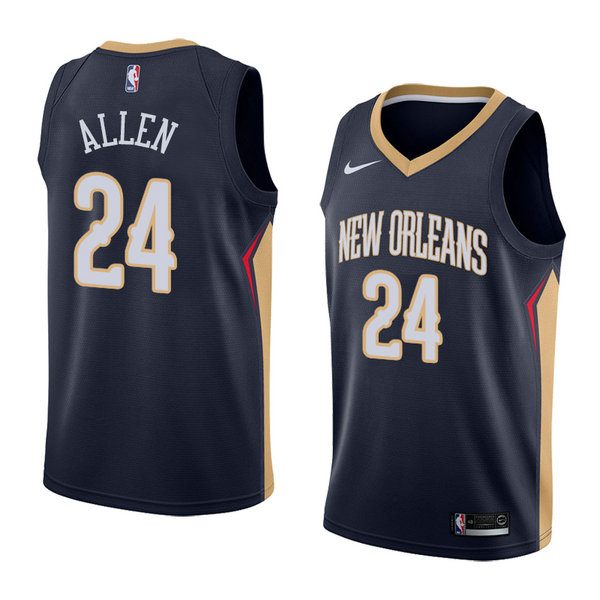 Camiseta baloncesto Tony Allen 24 Icon 2018 Azul New Orleans Pelicans Hombre