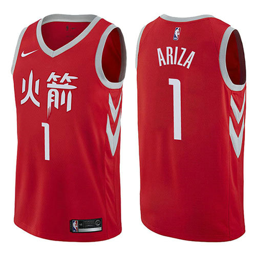 Camiseta baloncesto Trevor Ariza 1 Ciudad 2017-18 Rojo Houston Rockets Hombre