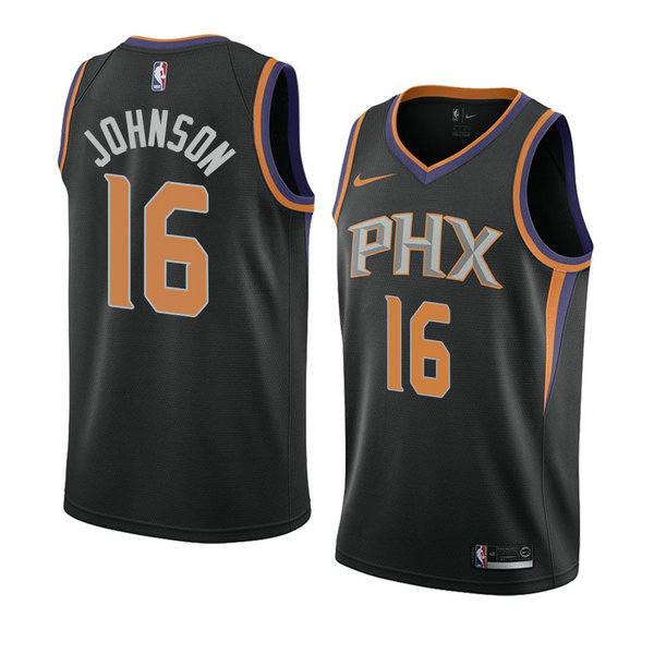 Camiseta baloncesto Tyler Johnson 16 Statement 2018 Negro Phoenix Suns Hombre