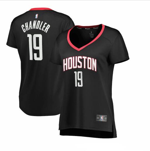 Camiseta baloncesto Tyson Chandler 19 statement edition Negro Houston Rockets Mujer