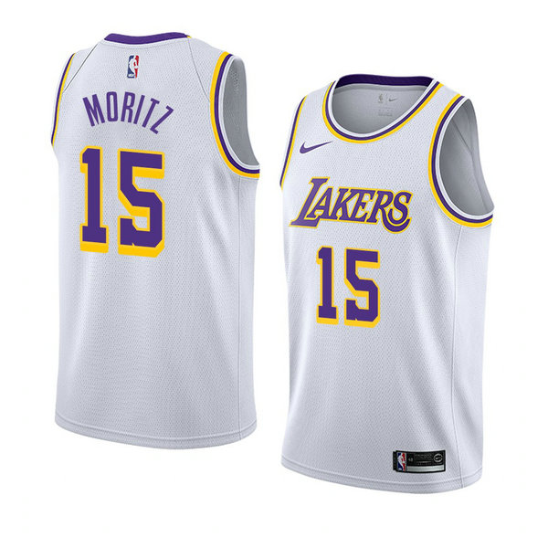 Camiseta baloncesto Wagner Moritz 15 Association 2018-19 Blanco Los Angeles Lakers Hombre