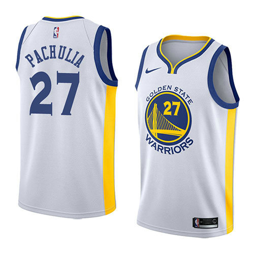 Camiseta baloncesto Zaza Pachulia 27 Association 2018 Blanco Golden State Warriors Hombre