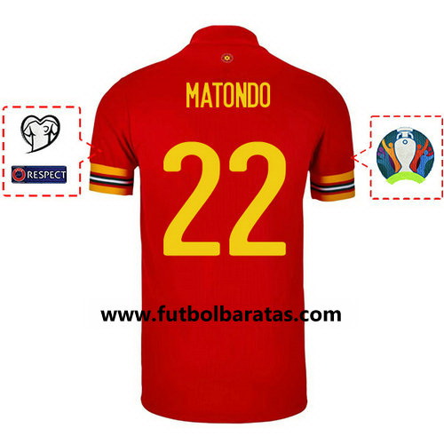 Camiseta matondo 22 Gales 2020 Primera Equipacion