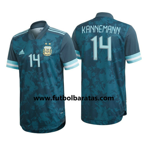 Camisetas Kannemann 14 argentina 2020 Segunda Equipacion