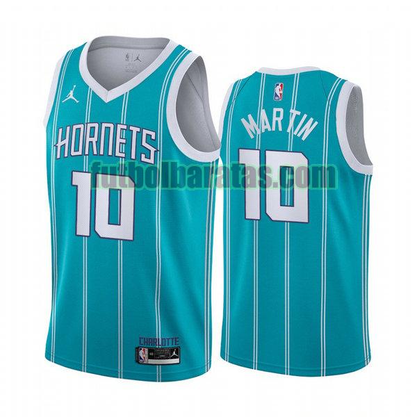 camiseta 2020 21 caleb martin 10 charlotte hornets púrpura hombre