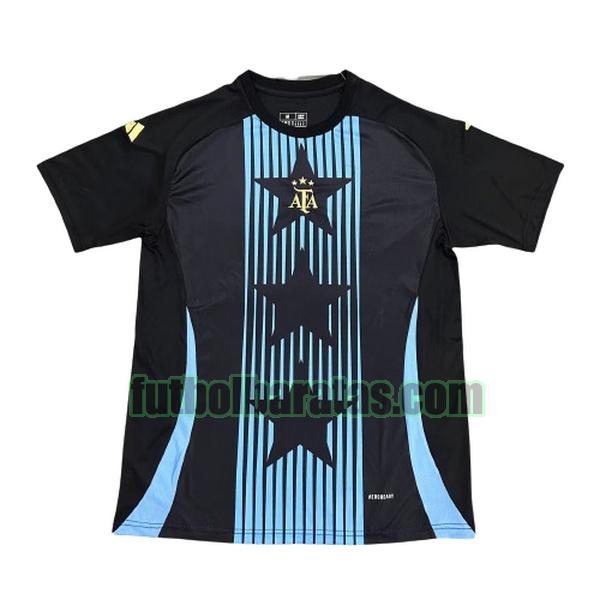 camiseta argentina 2024 negro pre match