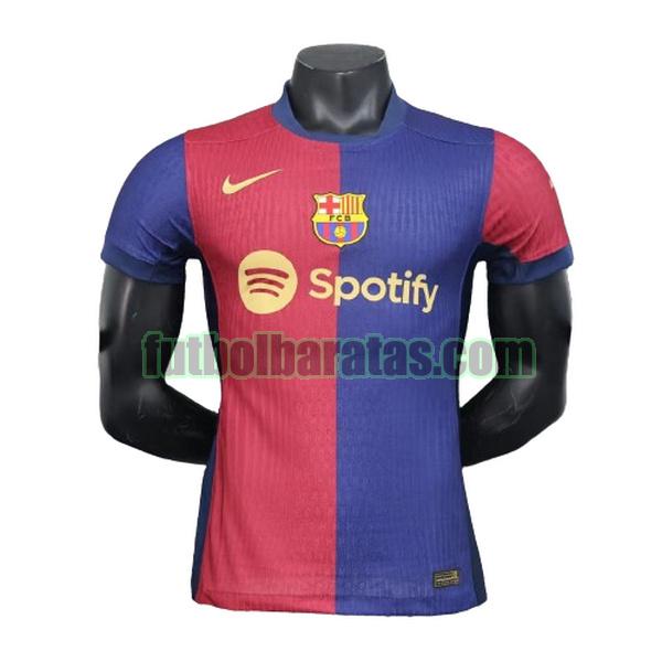camiseta barcelona 2024 2025 rojo azul primera player