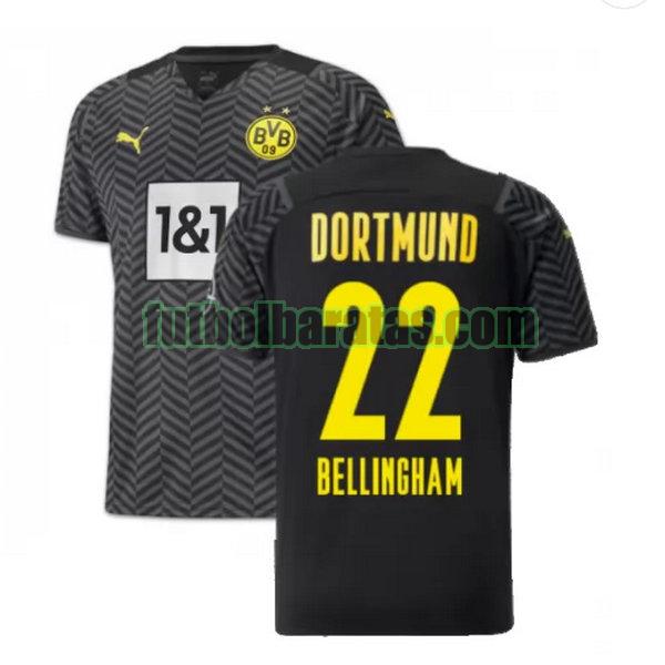 camiseta bellingham 22 borussia dortmund 2021 2022 negro segunda