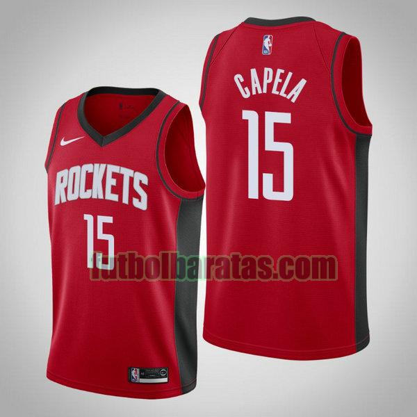 camiseta city edition 19 20 clint capela 15 houston rockets rojo hombro