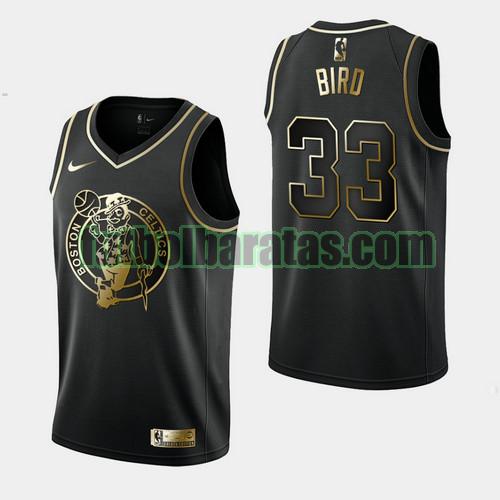 camiseta city edition 19 20 larry bird 33 boston celtics negro hombre